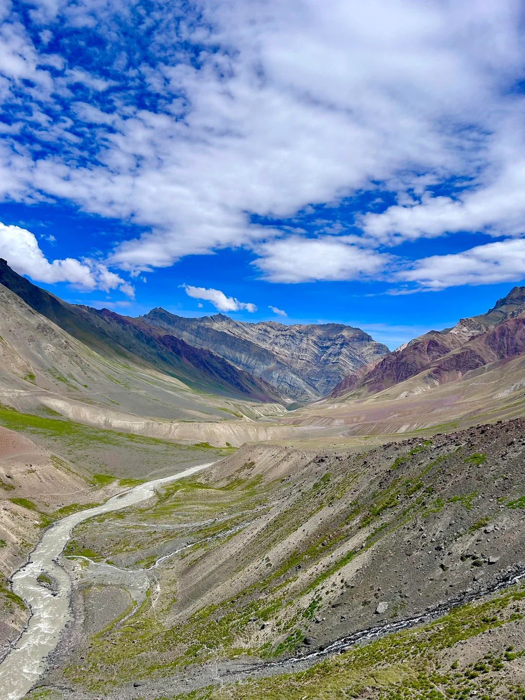 Pin Bhabha Pass Trek river valley on the Spiti side