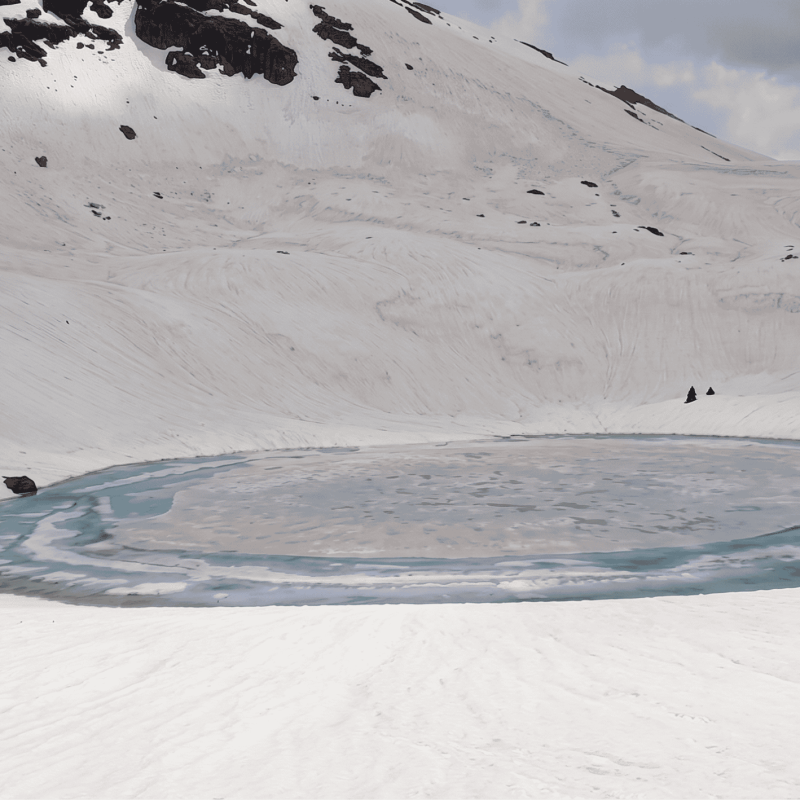 360-degree panoramic view from Bhrigu Lake summit showing Pir Panjal ranges
